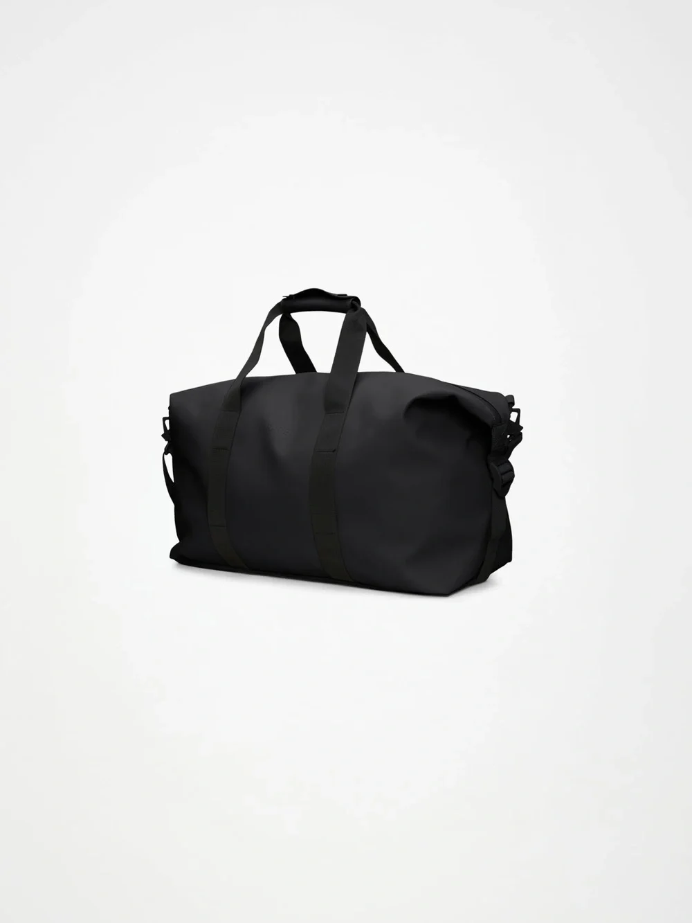 Rains black duffel